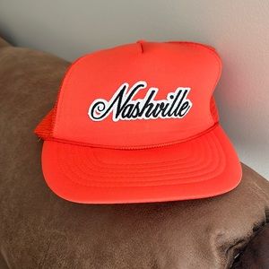 RARE Vintage 1990s Nashville Patch Trucker-hat